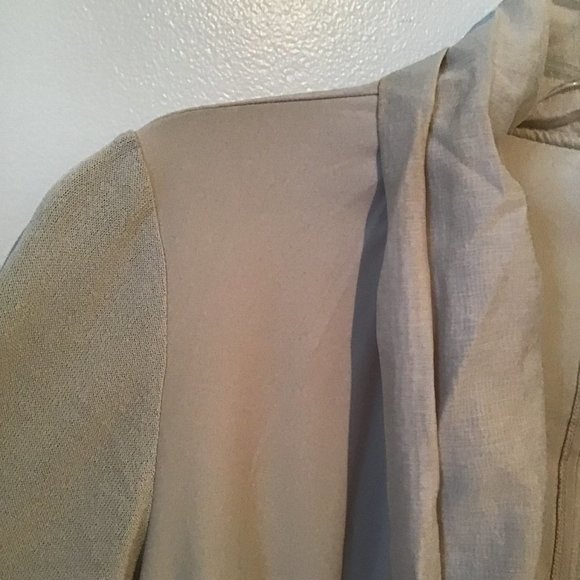 CREA Concept Long Seeve Open Front Jacket With Chiffon Detailing - Picture 5 of 9